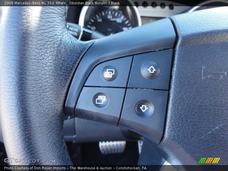 Obsidian Black Metallic / Black 2008 Mercedes-Benz ML 350 4Matic