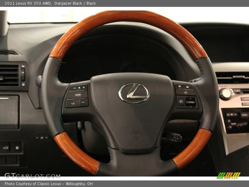 Stargazer Black / Black 2011 Lexus RX 350 AWD