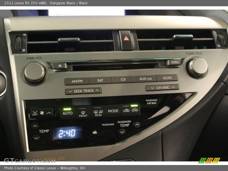 Stargazer Black / Black 2011 Lexus RX 350 AWD