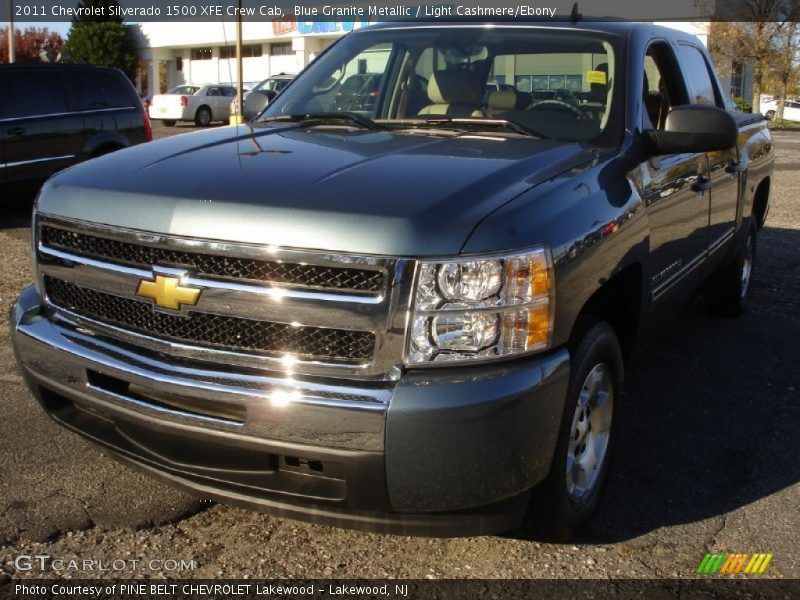 Blue Granite Metallic / Light Cashmere/Ebony 2011 Chevrolet Silverado 1500 XFE Crew Cab