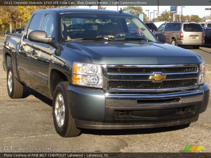 Blue Granite Metallic / Light Cashmere/Ebony 2011 Chevrolet Silverado 1500 XFE Crew Cab