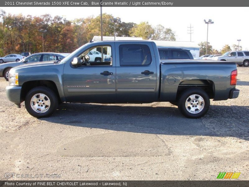Blue Granite Metallic / Light Cashmere/Ebony 2011 Chevrolet Silverado 1500 XFE Crew Cab