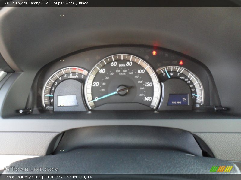  2012 Camry SE V6 SE V6 Gauges