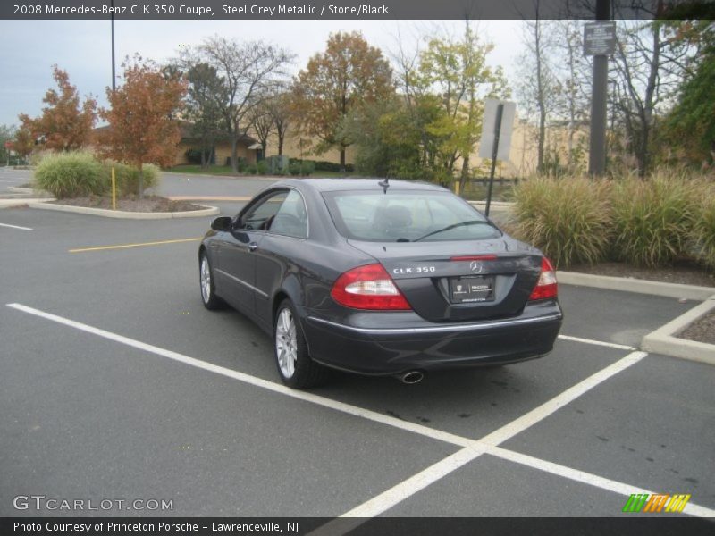 Steel Grey Metallic / Stone/Black 2008 Mercedes-Benz CLK 350 Coupe