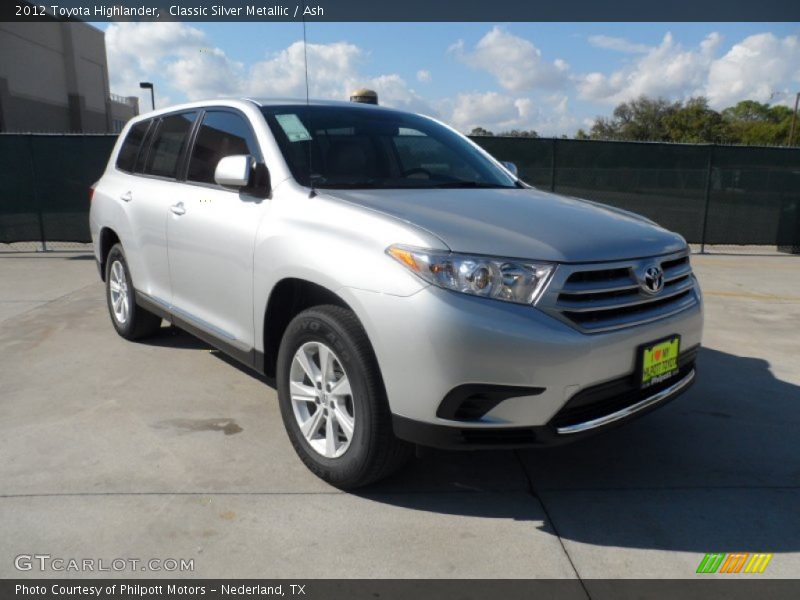 Classic Silver Metallic / Ash 2012 Toyota Highlander