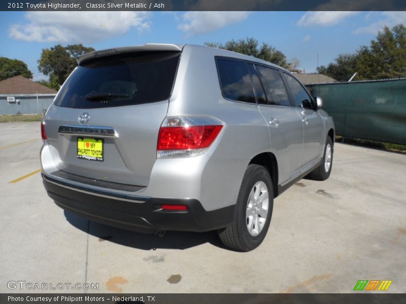 Classic Silver Metallic / Ash 2012 Toyota Highlander