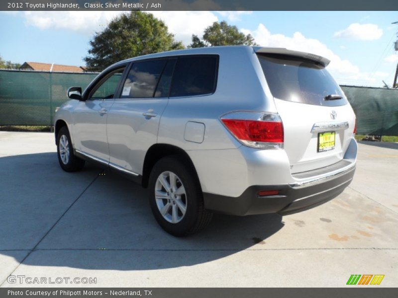 Classic Silver Metallic / Ash 2012 Toyota Highlander