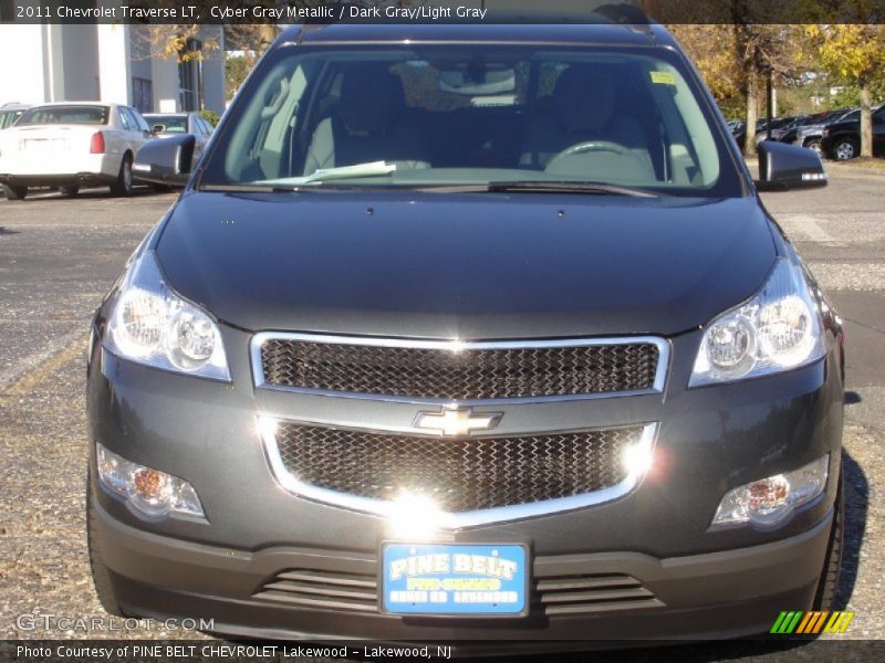 Cyber Gray Metallic / Dark Gray/Light Gray 2011 Chevrolet Traverse LT