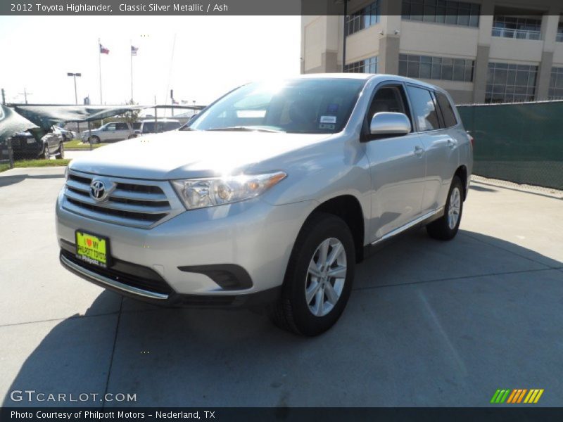 Classic Silver Metallic / Ash 2012 Toyota Highlander