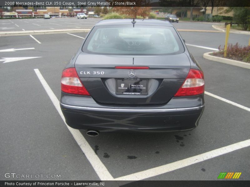Steel Grey Metallic / Stone/Black 2008 Mercedes-Benz CLK 350 Coupe