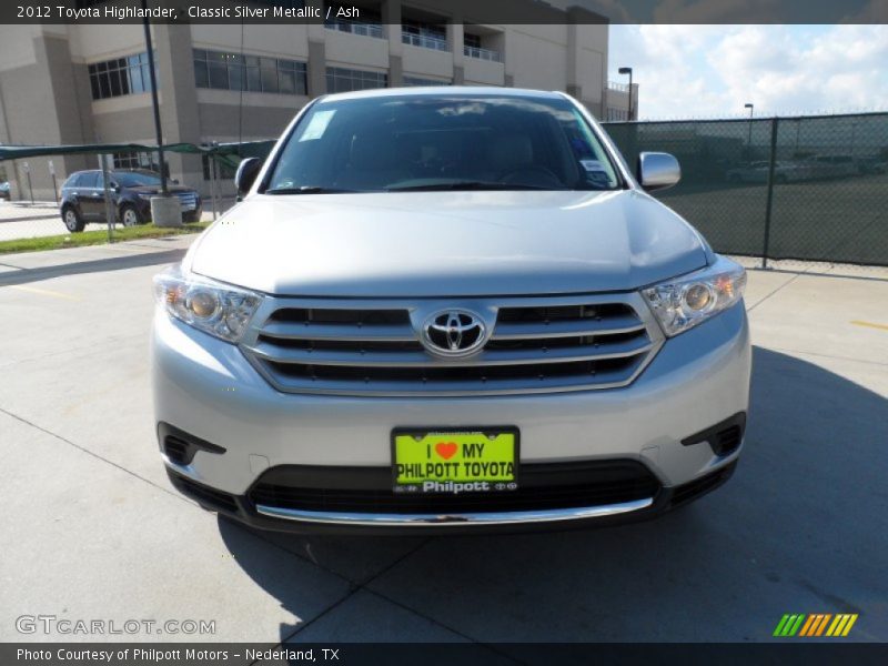 Classic Silver Metallic / Ash 2012 Toyota Highlander