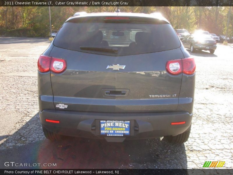 Cyber Gray Metallic / Dark Gray/Light Gray 2011 Chevrolet Traverse LT