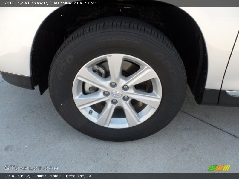 Classic Silver Metallic / Ash 2012 Toyota Highlander