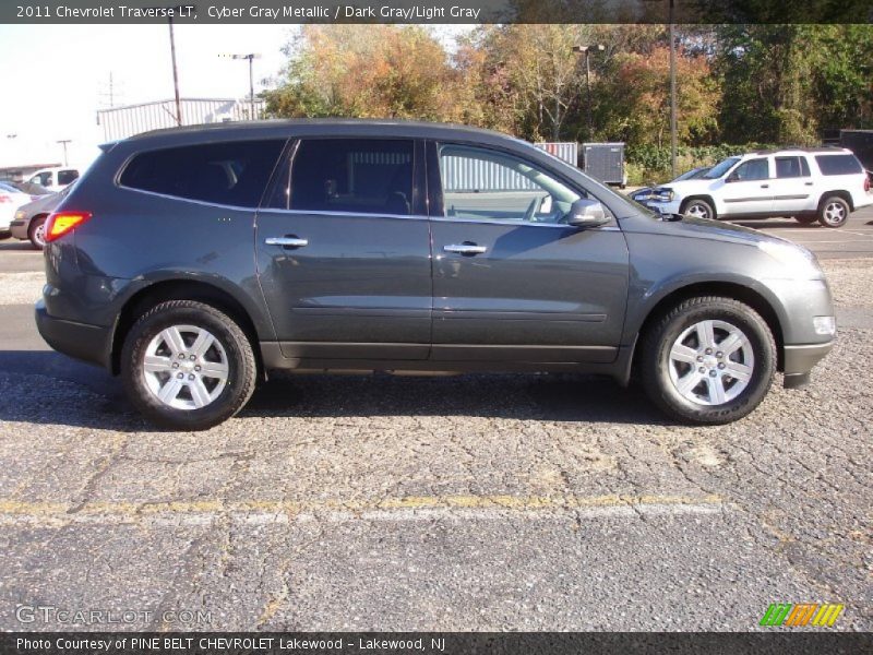 Cyber Gray Metallic / Dark Gray/Light Gray 2011 Chevrolet Traverse LT