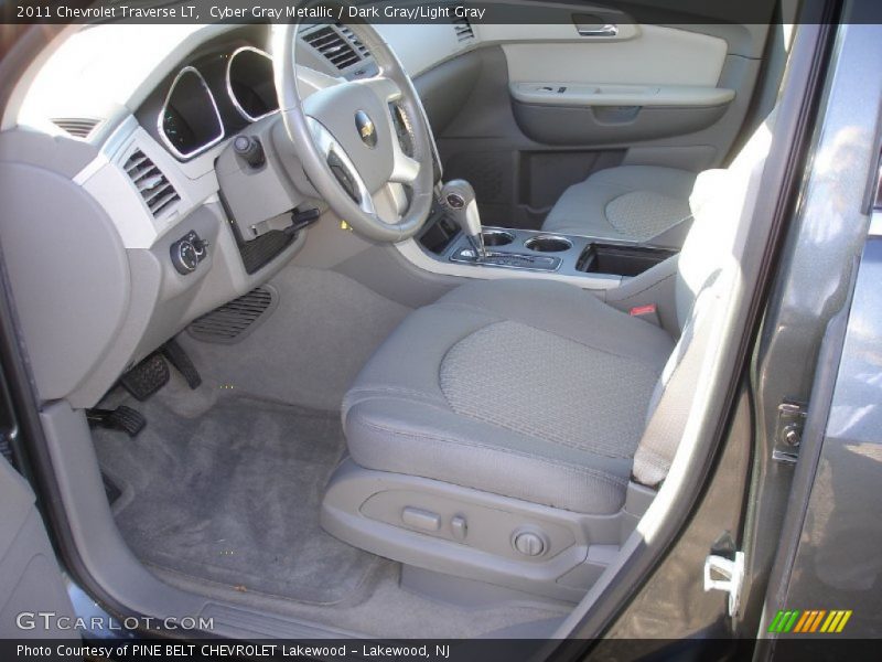 Cyber Gray Metallic / Dark Gray/Light Gray 2011 Chevrolet Traverse LT