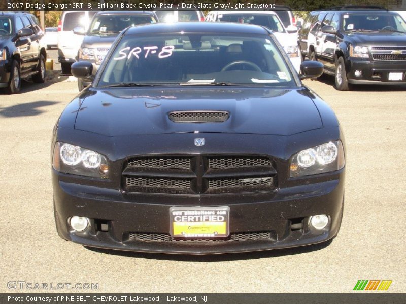 Brilliant Black Crystal Pearl / Dark Slate Gray/Light Graystone 2007 Dodge Charger SRT-8