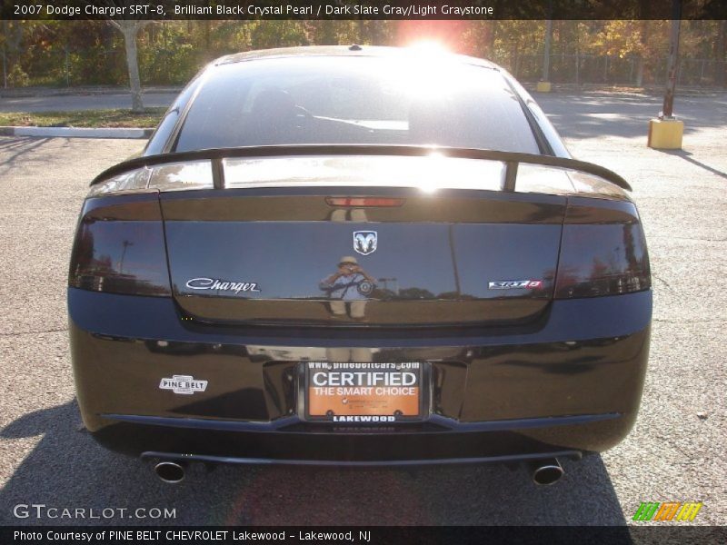 Brilliant Black Crystal Pearl / Dark Slate Gray/Light Graystone 2007 Dodge Charger SRT-8