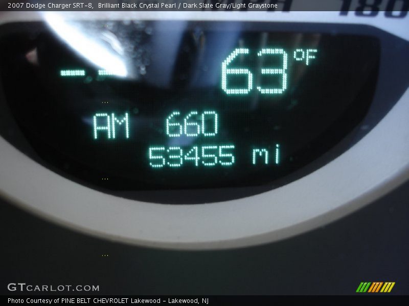 Brilliant Black Crystal Pearl / Dark Slate Gray/Light Graystone 2007 Dodge Charger SRT-8