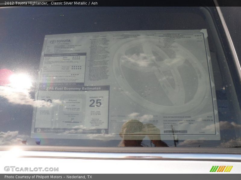 Classic Silver Metallic / Ash 2012 Toyota Highlander