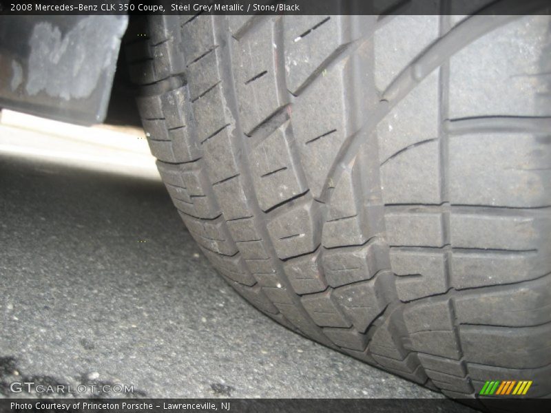 Steel Grey Metallic / Stone/Black 2008 Mercedes-Benz CLK 350 Coupe