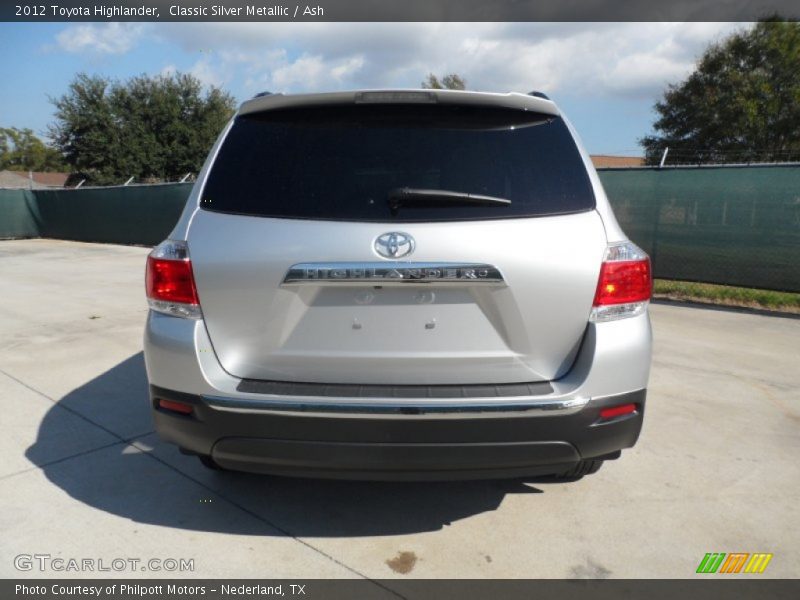 Classic Silver Metallic / Ash 2012 Toyota Highlander