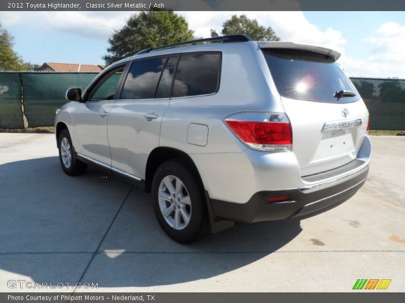 Classic Silver Metallic / Ash 2012 Toyota Highlander