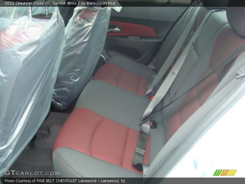 Summit White / Jet Black/Sport Red 2012 Chevrolet Cruze LT
