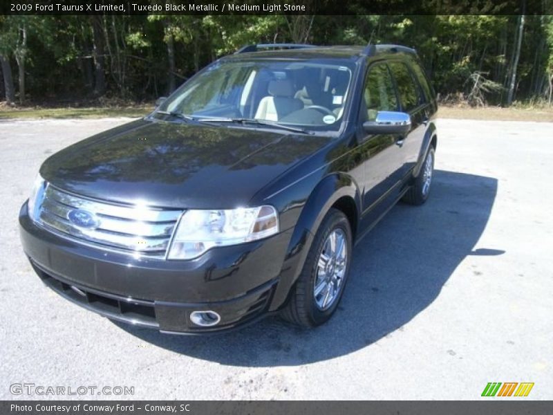 Tuxedo Black Metallic / Medium Light Stone 2009 Ford Taurus X Limited