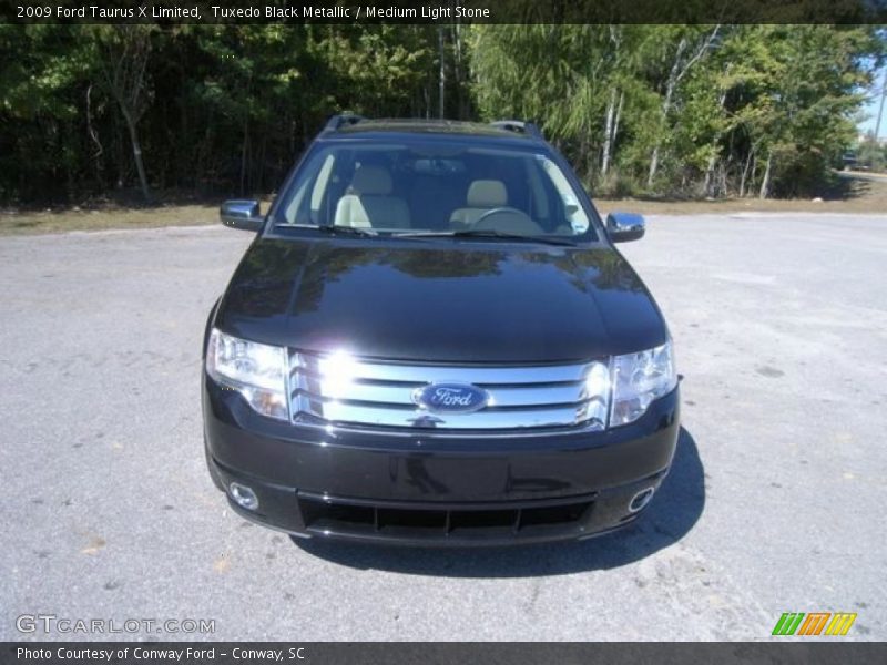 Tuxedo Black Metallic / Medium Light Stone 2009 Ford Taurus X Limited
