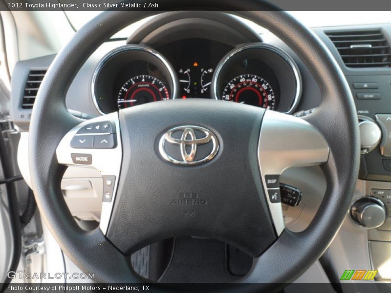 Classic Silver Metallic / Ash 2012 Toyota Highlander