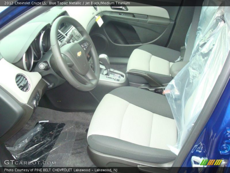Blue Topaz Metallic / Jet Black/Medium Titanium 2012 Chevrolet Cruze LS