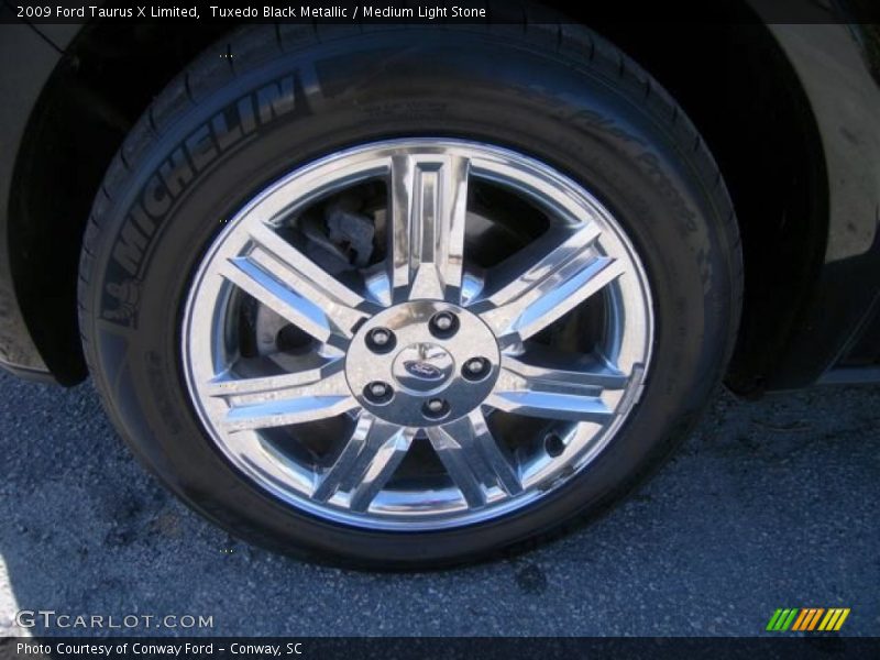 Tuxedo Black Metallic / Medium Light Stone 2009 Ford Taurus X Limited