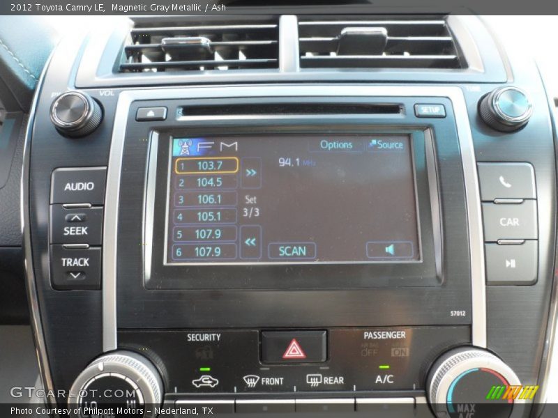 Magnetic Gray Metallic / Ash 2012 Toyota Camry LE