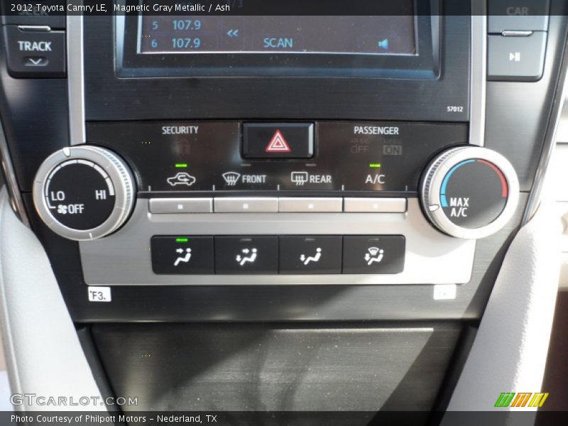 Magnetic Gray Metallic / Ash 2012 Toyota Camry LE