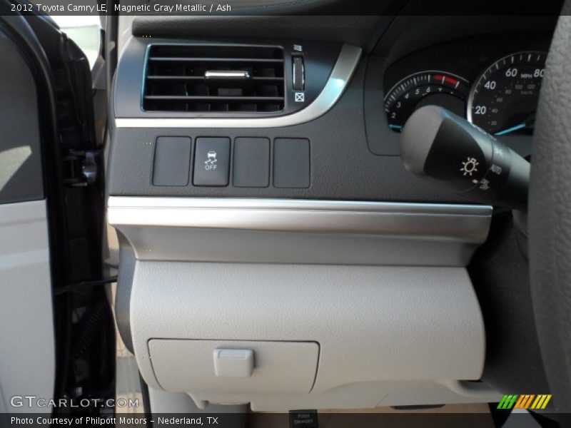 Controls of 2012 Camry LE