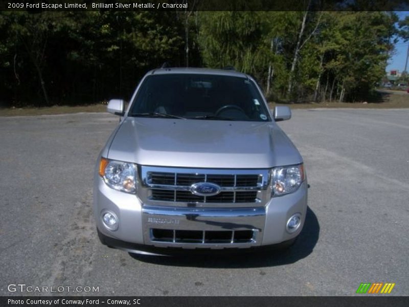 Brilliant Silver Metallic / Charcoal 2009 Ford Escape Limited