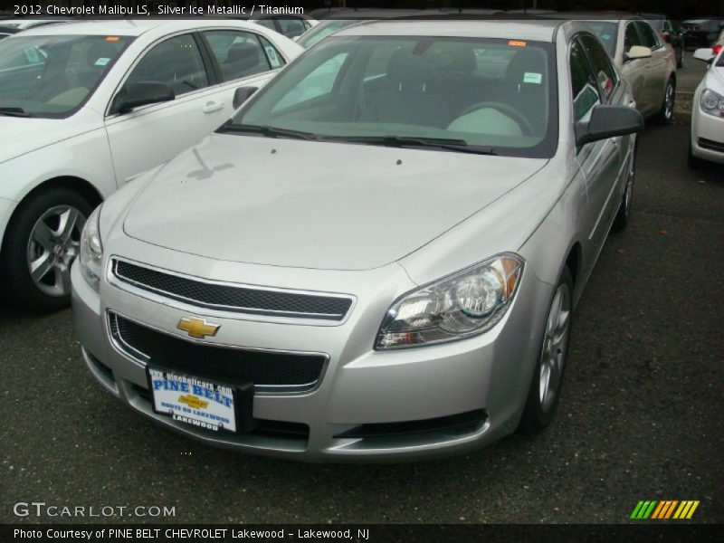 Silver Ice Metallic / Titanium 2012 Chevrolet Malibu LS