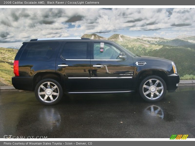 Black Raven / Cocoa/Light Cashmere 2008 Cadillac Escalade AWD