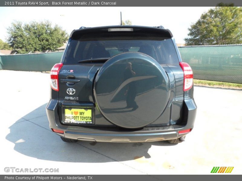 Black Forest Metallic / Dark Charcoal 2011 Toyota RAV4 Sport