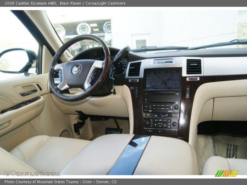 Black Raven / Cocoa/Light Cashmere 2008 Cadillac Escalade AWD