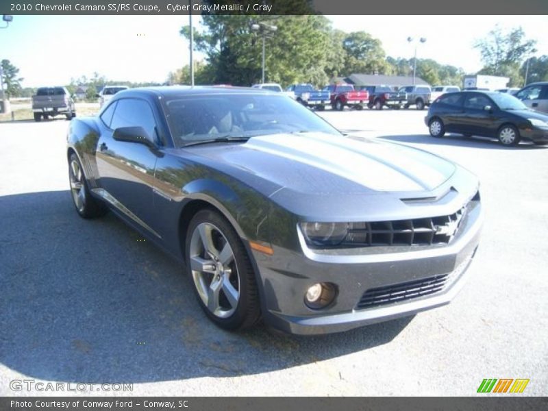 Cyber Gray Metallic / Gray 2010 Chevrolet Camaro SS/RS Coupe
