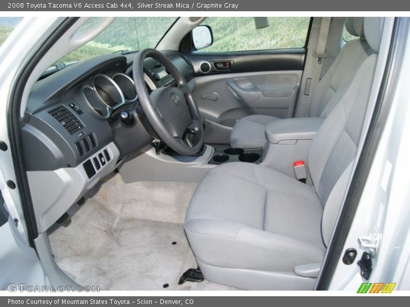  2008 Tacoma V6 Access Cab 4x4 Graphite Gray Interior