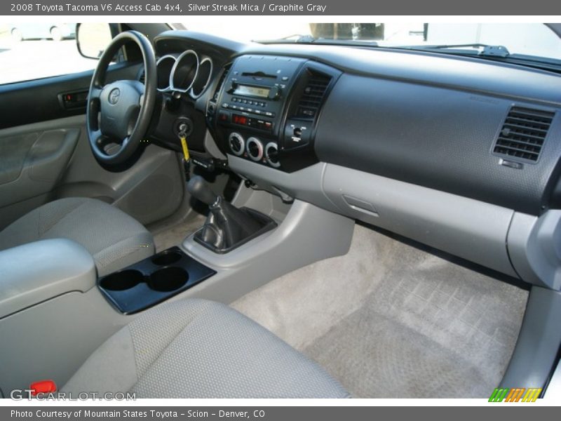 Silver Streak Mica / Graphite Gray 2008 Toyota Tacoma V6 Access Cab 4x4