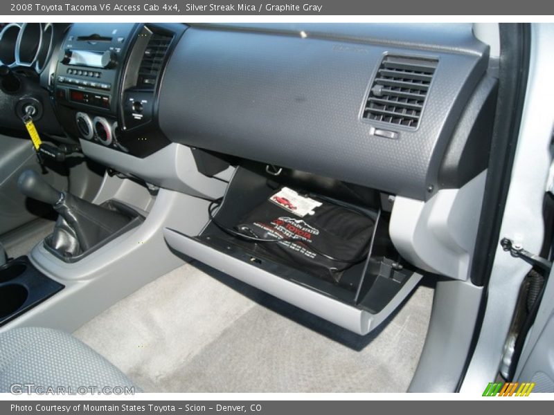 Silver Streak Mica / Graphite Gray 2008 Toyota Tacoma V6 Access Cab 4x4
