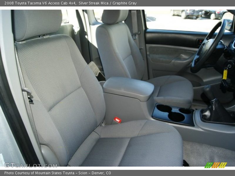 Silver Streak Mica / Graphite Gray 2008 Toyota Tacoma V6 Access Cab 4x4