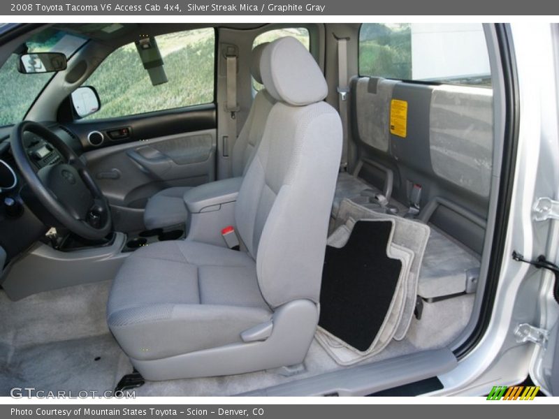 Silver Streak Mica / Graphite Gray 2008 Toyota Tacoma V6 Access Cab 4x4