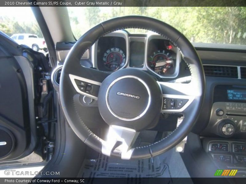 Cyber Gray Metallic / Gray 2010 Chevrolet Camaro SS/RS Coupe