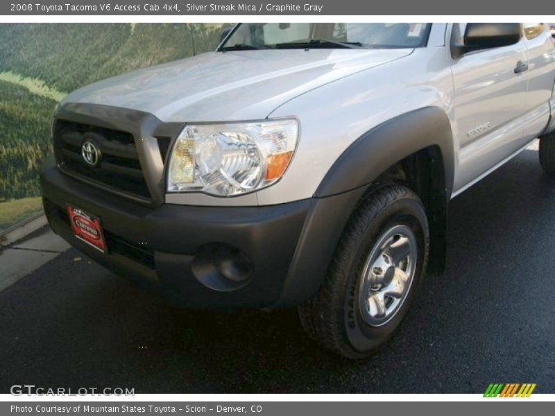 Silver Streak Mica / Graphite Gray 2008 Toyota Tacoma V6 Access Cab 4x4