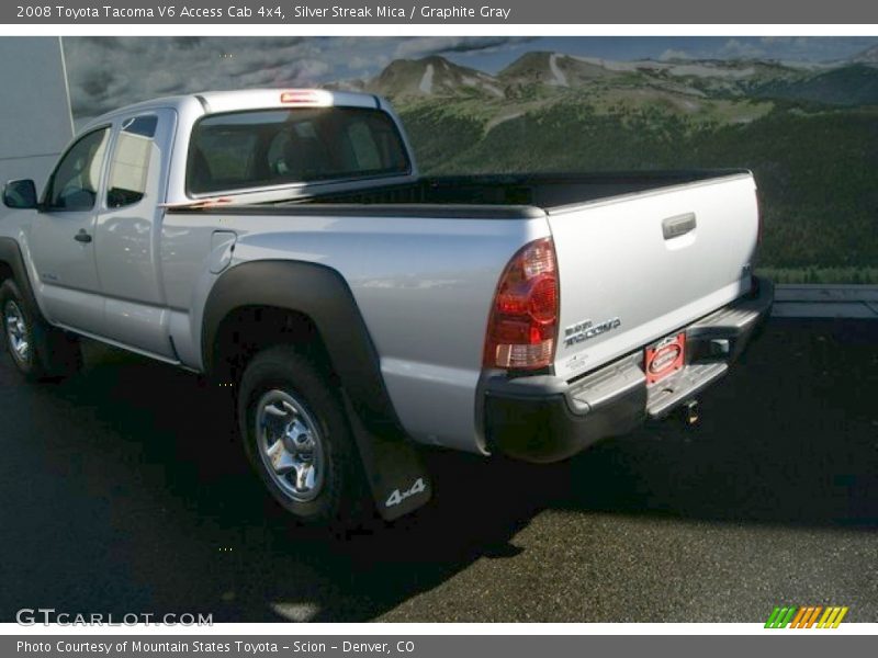 Silver Streak Mica / Graphite Gray 2008 Toyota Tacoma V6 Access Cab 4x4