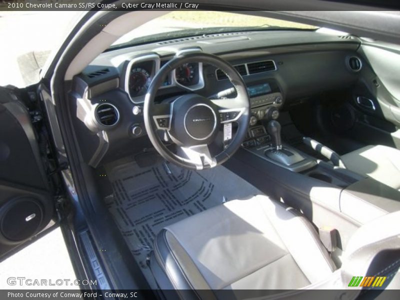 Cyber Gray Metallic / Gray 2010 Chevrolet Camaro SS/RS Coupe